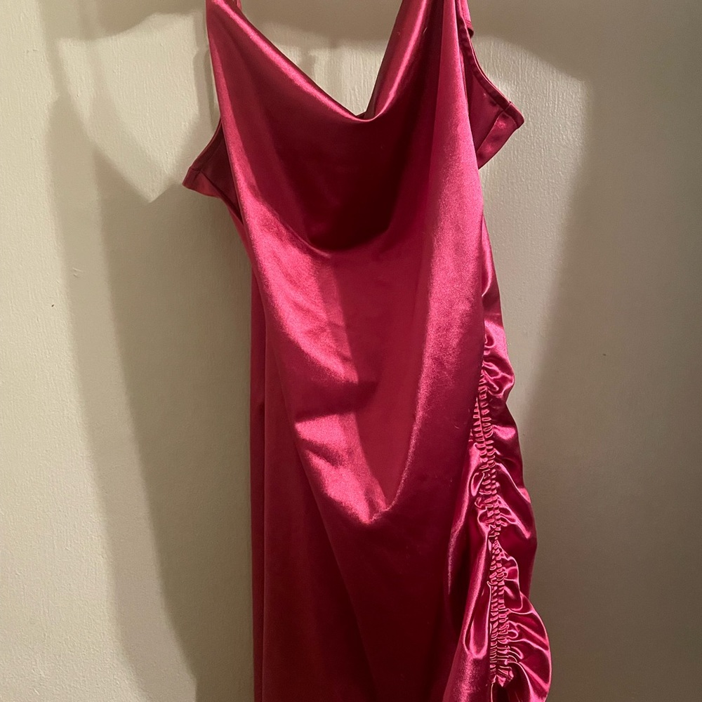 Pink mini dress